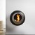 Muur hangende Vellum Cocoon Fires in zwart
