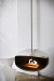 Stijlvolle cocoon bioethanol haard staal
