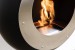 Muur hangende Vellum Cocoon Fires in zwart