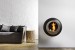 Muur hangende Vellum Cocoon Fires in zwart