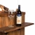 Bijzettafel in teak met gashaard tafel