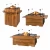 Bijzettafel in teak met gashaard tafel
