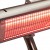 Zilveren terrasverwarmer voor op de vloer