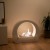Biohaard met boog. Brander 1,5L. Brandtijd  6 uur. Maat H: 52 x B: 64 x D: 23 cm