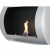 Ocean - Goedkope muur-hangende stalen biohaard. Capaciteit 0,7L bio-ethanol. Brandtijd 1-2 uur. Maat: 45 x 60 x 13,4 cm.