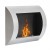 Ocean - Goedkope muur-hangende stalen biohaard. Capaciteit 0,7L bio-ethanol. Brandtijd 1-2 uur. Maat: 45 x 60 x 13,4 cm.