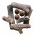 Keramisch hout 9 stuks voor biohaarden