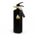 Nordic Flame brandblusser 2 kg - Zwart met gouden embleem