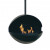 Eclipse Hanglamp - zwarte ronde plafondhangende bio-ethanol haard van Nordlys Denmark