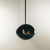 Eclipse Hanglamp - zwarte ronde plafondhangende bio-ethanol haard van Nordlys Denmark