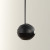 Eclipse Hanglamp - zwarte ronde plafondhangende bio-ethanol haard van Nordlys Denmark