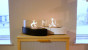 Slimme en moderne ovale tafel bio-ethanol haard