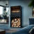 Decoratieve haardhoutkist voor Planika Cottage