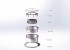 Ronde brander van 5L