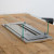 Stalen frame met glas voor de 600mm brander