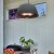 Hangende terrasverwarmer met lampenkap